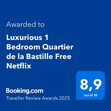 Luxurious 1 Bedroom Quartier De La Bastille Free Netflix-3